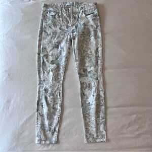 For all Mankind flowered jeans